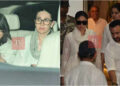 Karisma Kapoor looks visibly heartbroken as she returns to Mumbai with children, Saif Ali Khan and Kareena Kapoor Khan after attending Sunjay Kapur’s prayer meet | Hindi Movie News
